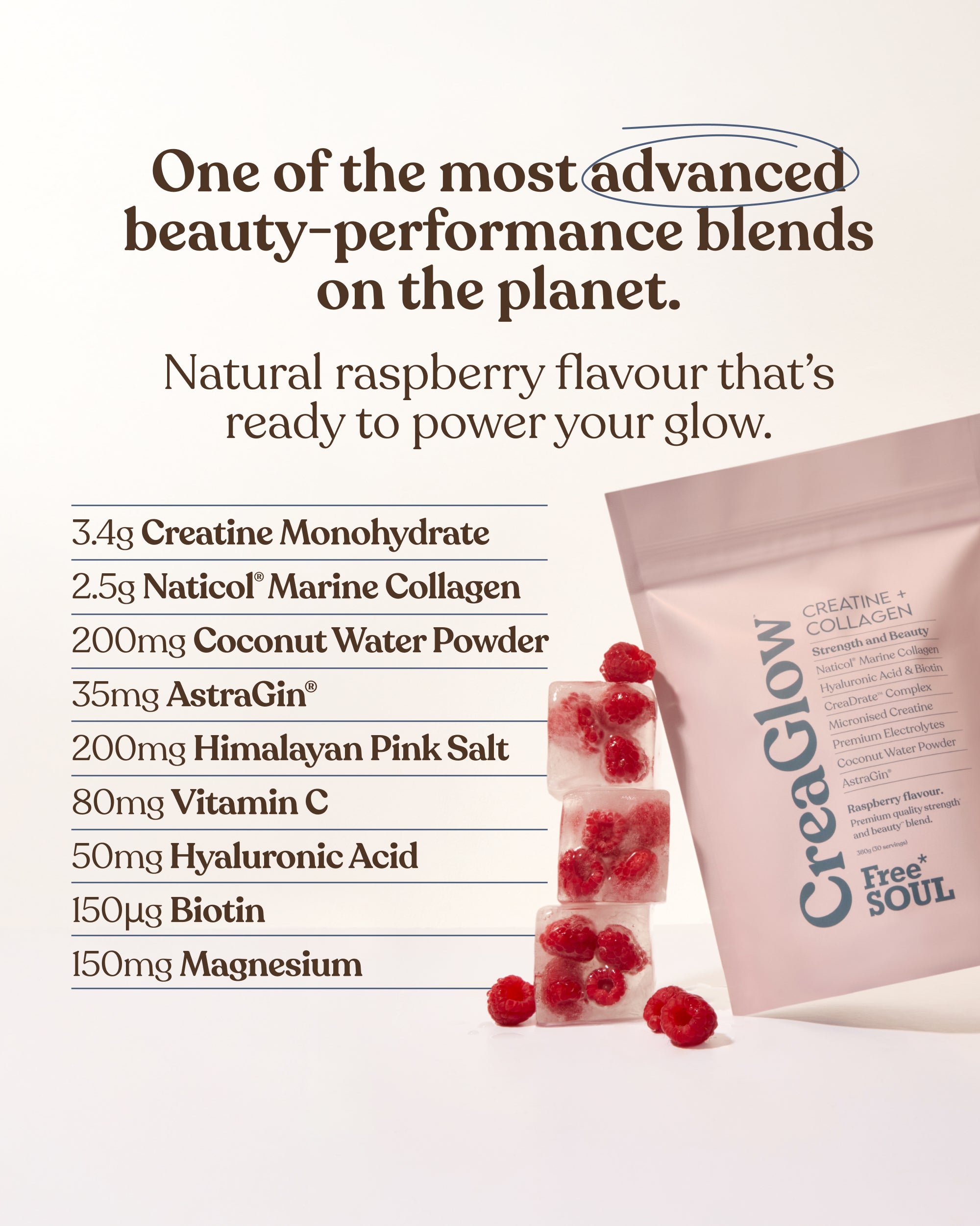 CreaGlow: Creatine + Collagen Powder